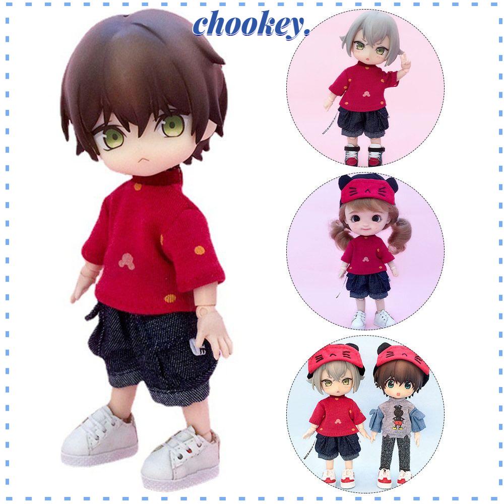 CHOOKEY Set Áo Len Và Quần Short Thời Trang Cao Cấp Cho Búp Bê Tỉ Lệ 1 / 11 1 / 12