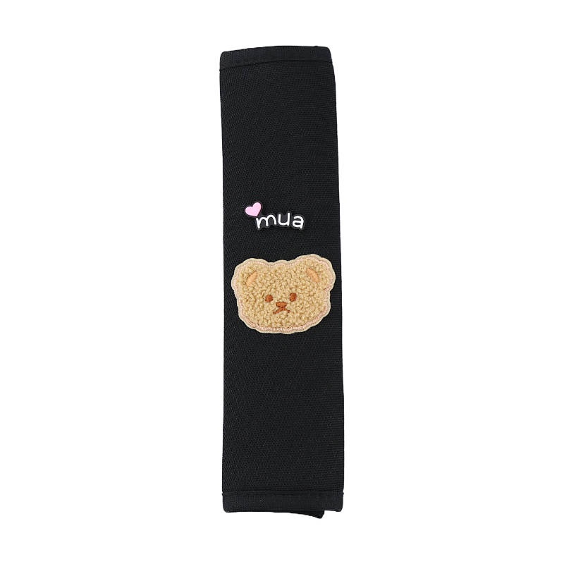 Car Safety Belt Shoulder Pad Ice Silk Cute Bear Safety Belt Protective Case Lengthened inside the Car Top Decoration Female gXEV