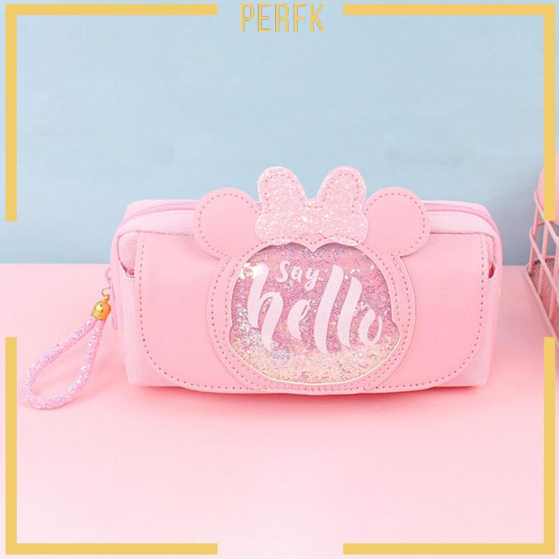 Túi Đựng Bút Chì Sức Chứa Lớn Có Khóa Kéo Dành Cho Học Sinh