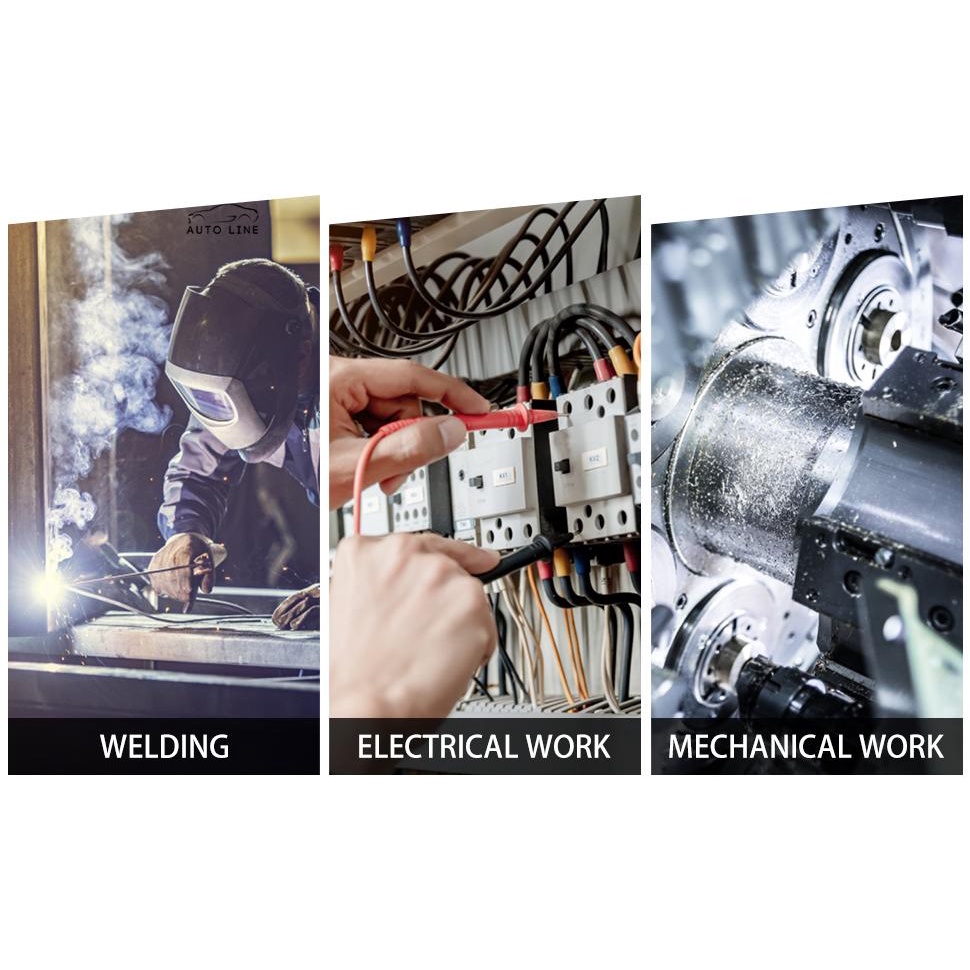 Kìm Hàn 9.69 &quot;Kèm 2 Dây Điện Chuyên Dụng Sửa Chữa Xe Hơi SHOPCYC7612