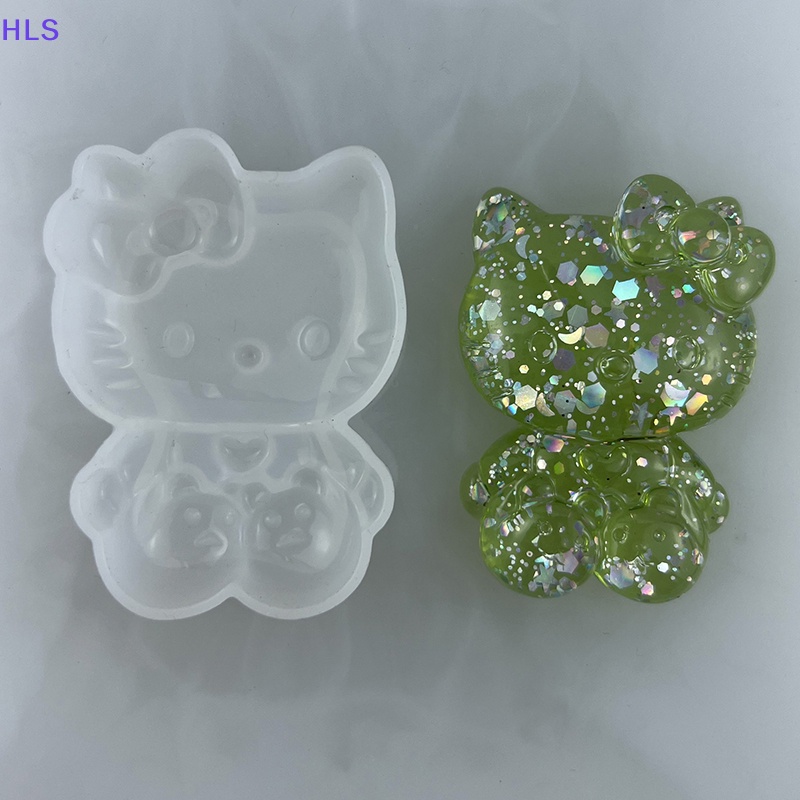 Khuôn Silicone Làm Trang Sức Thủ Công Hình Mèo Kitty