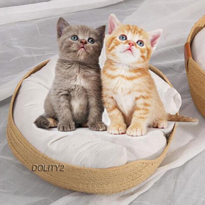 Giường Ngủ Bằng Dây Thừng Dệt Đa Năng Kích Thước 17.7x6.7inch Bảo Vệ Đồ Nội Thất Cho Chó Mèo