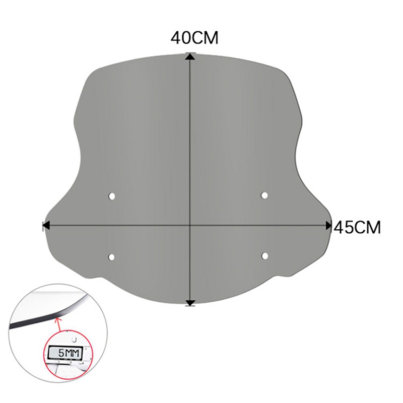 Kính Chắn Gió Màu Xám Có Thể Điều Chỉnh Cho Xe Máy atv