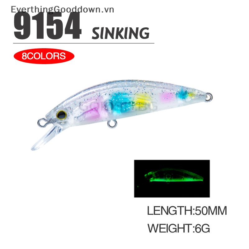 Everthinggooddown Mồi Câu Cá Cứng Lõi Cứng Nặng 50S Nặng 5cm 6g