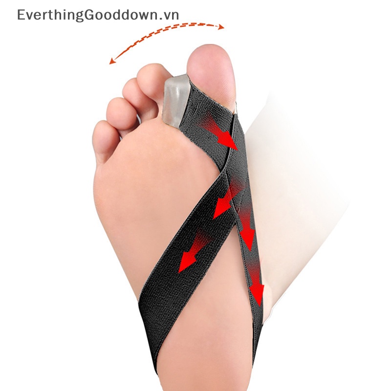 Everthinggooddown Đai Đeo Định Hình Ngón Chân Cái Bằng Silicon Giảm Đau