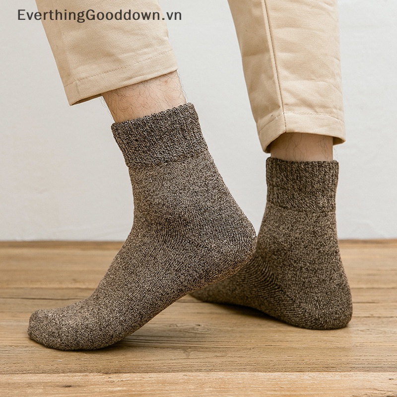Tất Cotton Dày Dặn Giữ Ấm Thoáng Khí Cho Nam