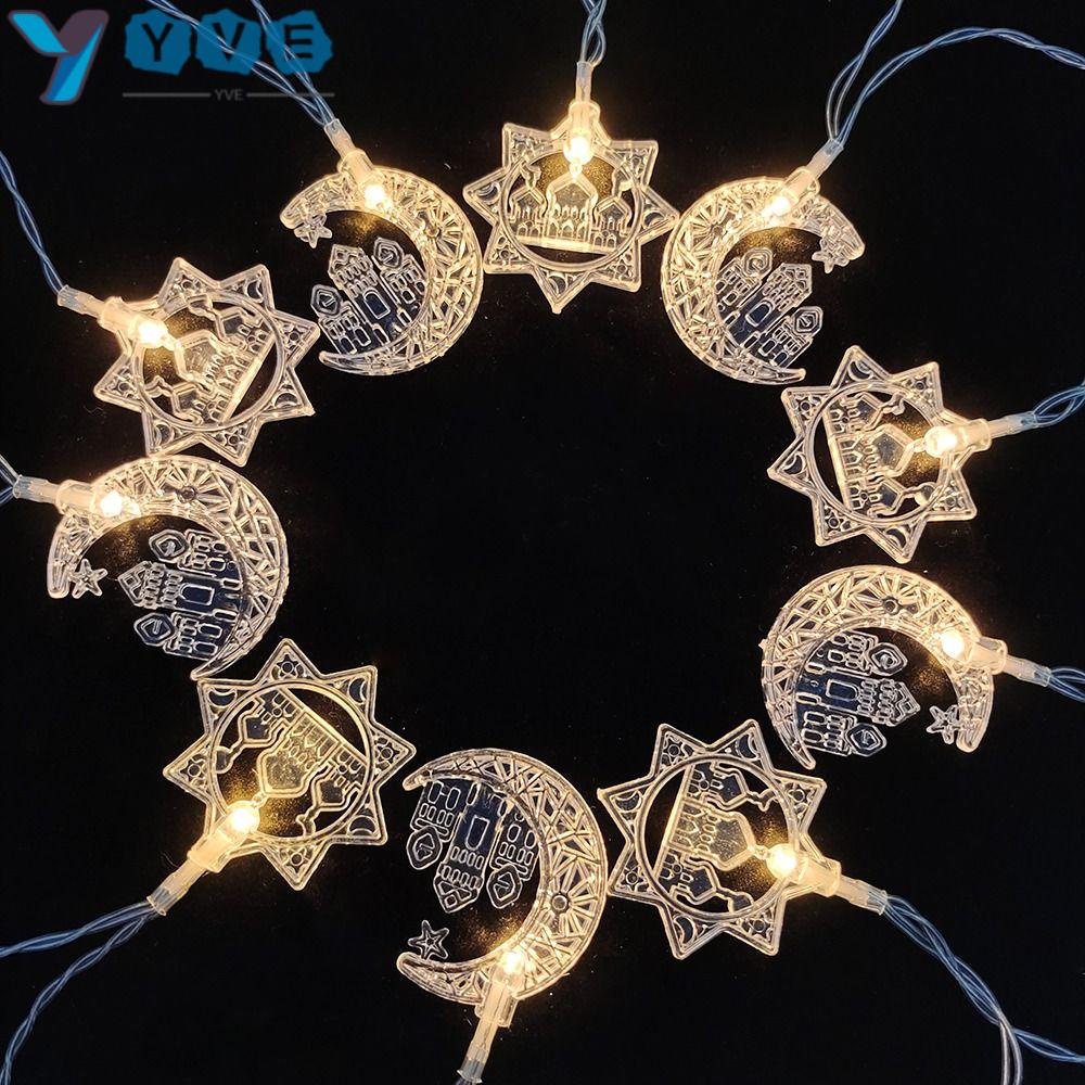 YVE Dây Đèn LED 10 Bóng Dài 2m Trang Trí Lễ Hội