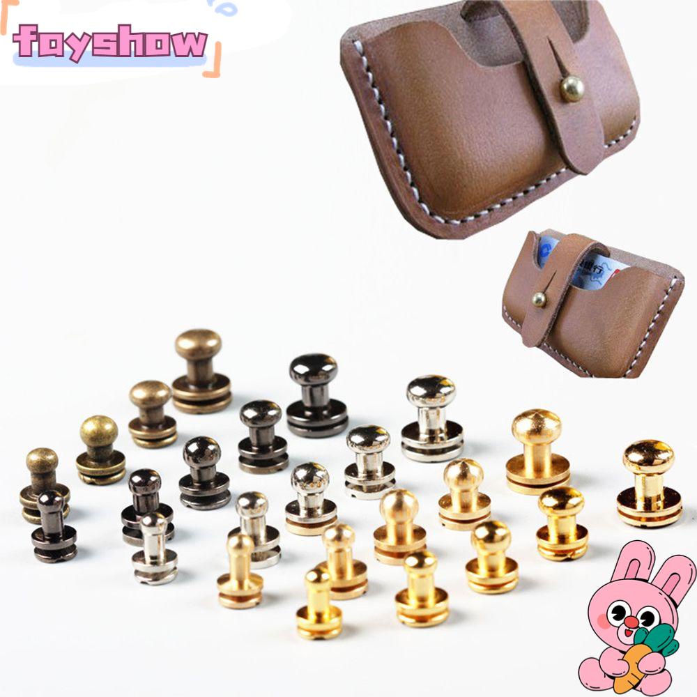 FAY Bộ 10 Đinh Tán Trang Trí Quần Áo, Túi Xách, Mũ Da