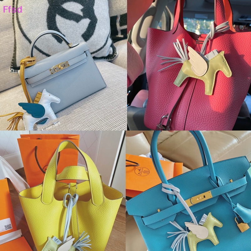 {Ffsd} Móc Treo Chìa Khóa Bằng Da PU Hình Ngựa Nhiều Màu Trang Trí Túi Xách Nữ * Bán Chạy