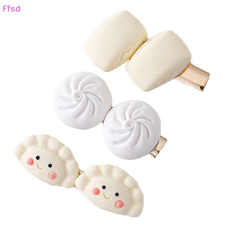 {Ffsd} Kẹp Tóc Nhỏ Nhắn Hình Bánh Bao Hấp Thức Ăn Hàn Quốc Ngọt Ngào Dễ Thương Ngọt Ngào Cho Nữ * Hàng Bán Chạy