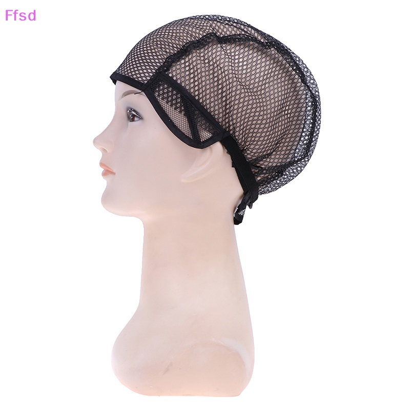 {Ffsd} Mũ Dệt Lưới Trùm Tóc Giả Toàn Thân Màu Đen Làm Từ Vải Ren Dệt * Hàng Bán Chạy