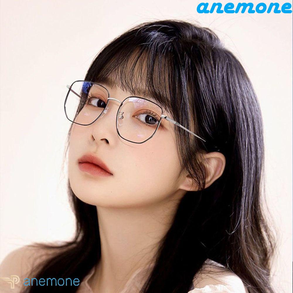 ANEMONE Mắt Kính Gọng Kim Loại Đa Giác Chống Bức Xạ Và Ánh Sáng Xanh Thời Trang Cho Nam