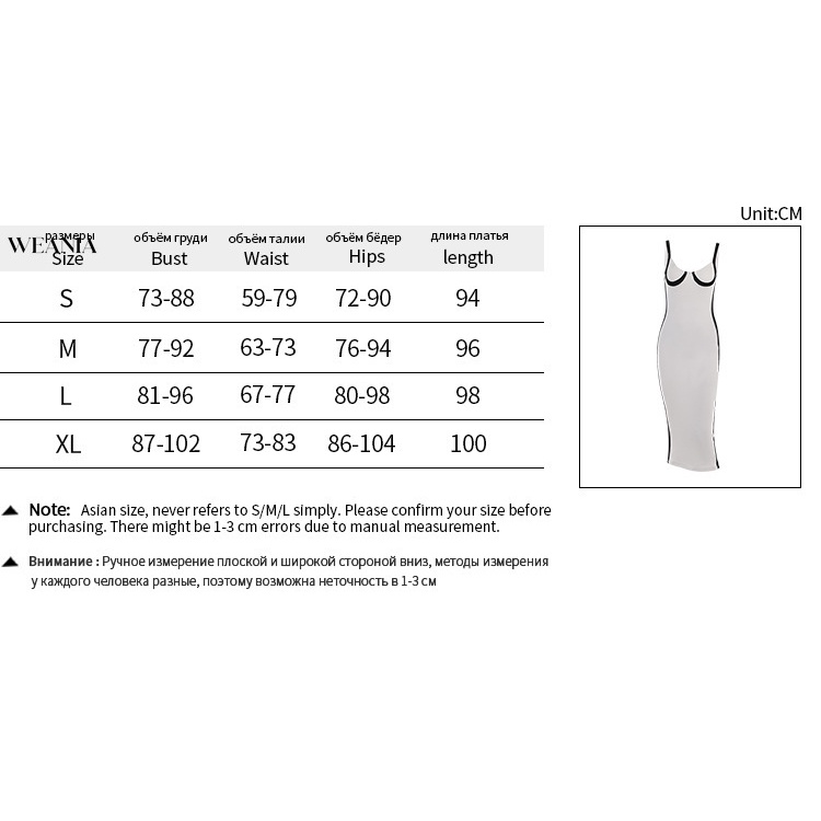 Weania Đầm MIDI Màu Sắc Tương Phản Thanh Lịch Cho Nữ