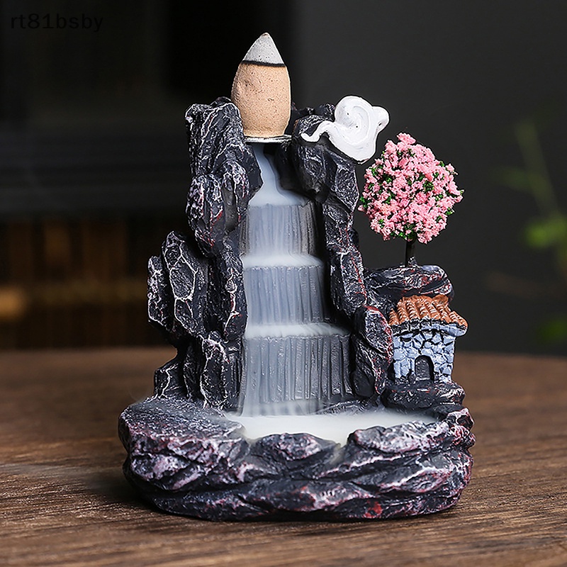 1 Thác Khói Trầm Hương Bằng Nhựa Resin Trang Trí Nhà Cửa / Văn Phòng