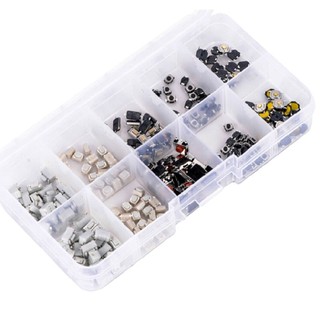 New 250pcs Waterproof Tactile Switch Push Button Micro Momentary Tact 10 Values