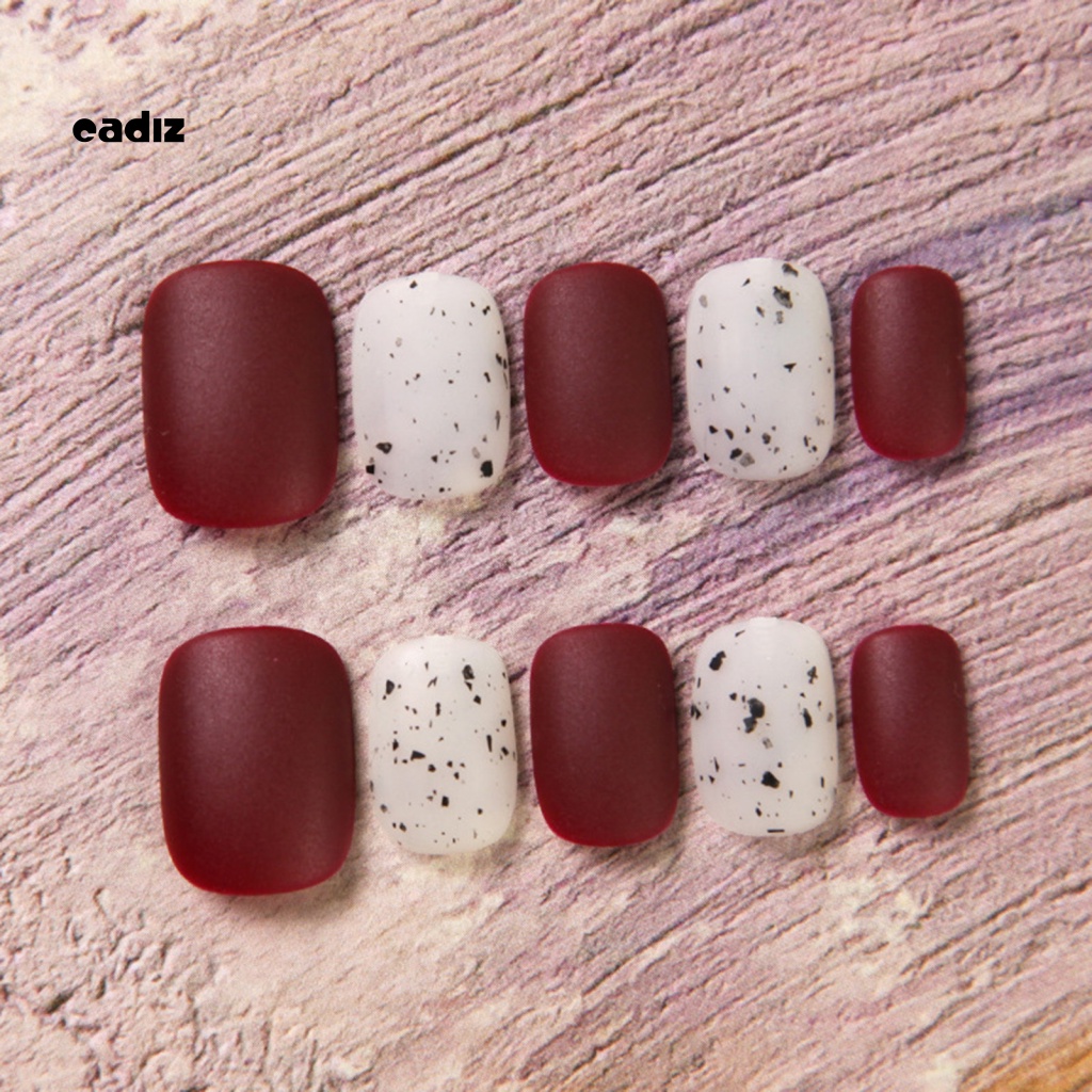 1 Bộ Móng Tay Giả Siêu Mỏng Màu Sắc Sống Động Dễ Sử Dụng DIY