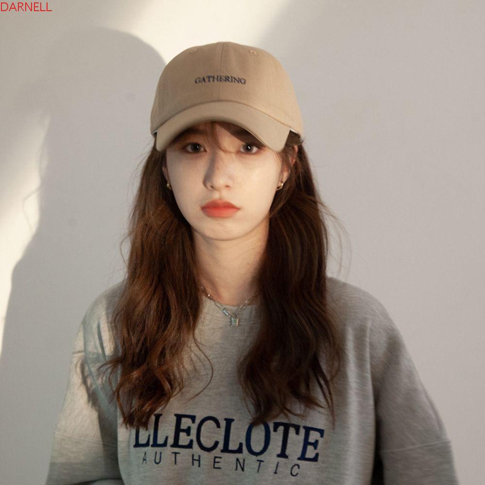 DARNELL Mũ Lưỡi Trai Thêu Chữ Phong Cách Thể Thao Cho Nam Và Nữ