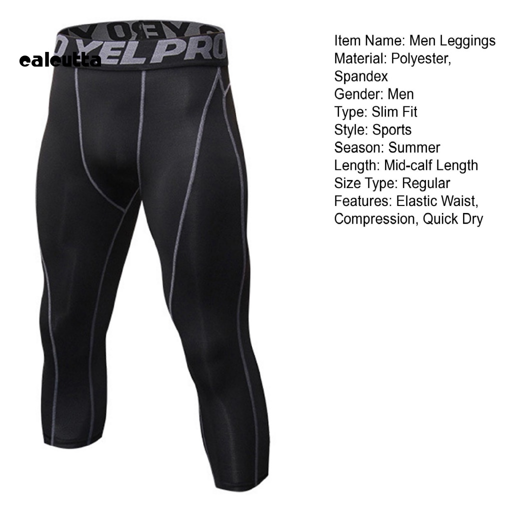 [calcutta] Quần Thể Thao Polyester Độ Co Giãn Cao Nhanh Khô Thấm Hút Mồ Hôi Tốt Dành Cho Nam Giới