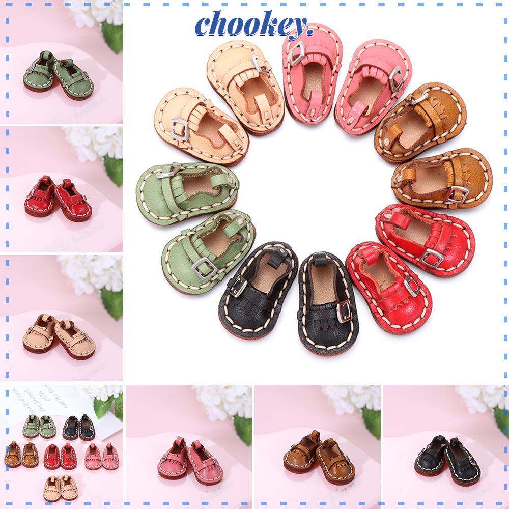 CHOOKEY Giày Da Bò Cho Búp Bê 1 / 11 OB11 Có 6 Màu Tự Chọn