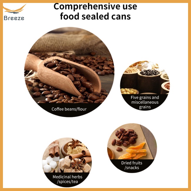 Hộp Đựng Cà Phê Kín Khí Với Van Một Chiều Co2 Bằng Thép Không Gỉ Kèm Thước Đo