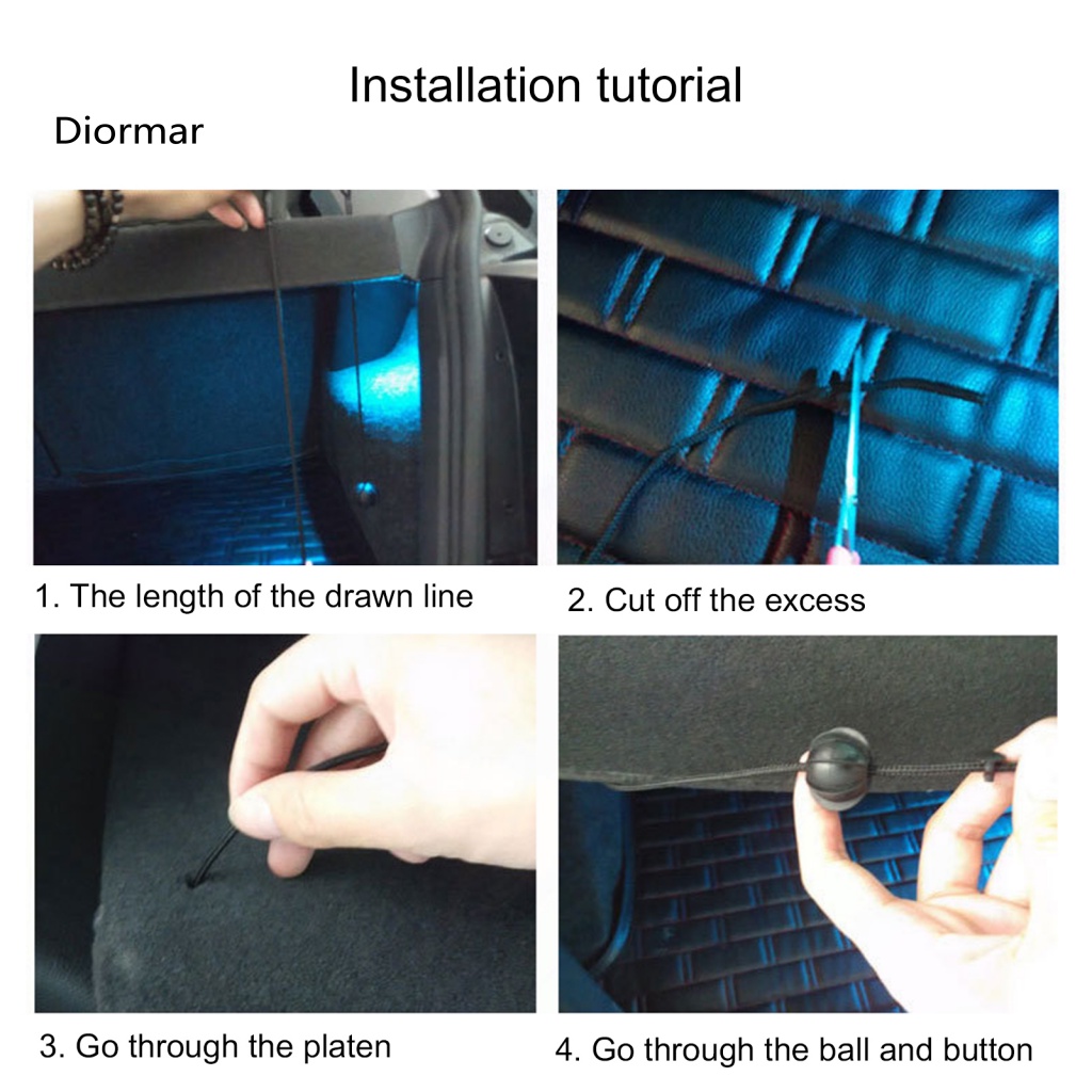 Dio Dây Buộc Sau Cốp Xe Hơi 48cm Có Độ Bền Cao Thông Dụng Cho Mọi Mẫu Xe Hơi