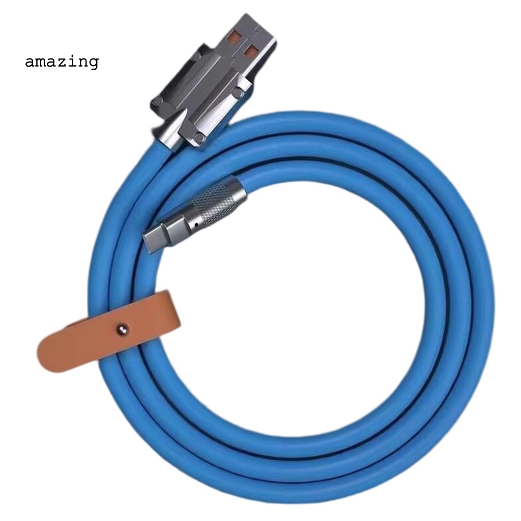 Dây Cáp Sạc Nhanh Type-C Chống Rối Chống Đứt Gãy An Toàn Với Đèn Báo Cho Gia Đình