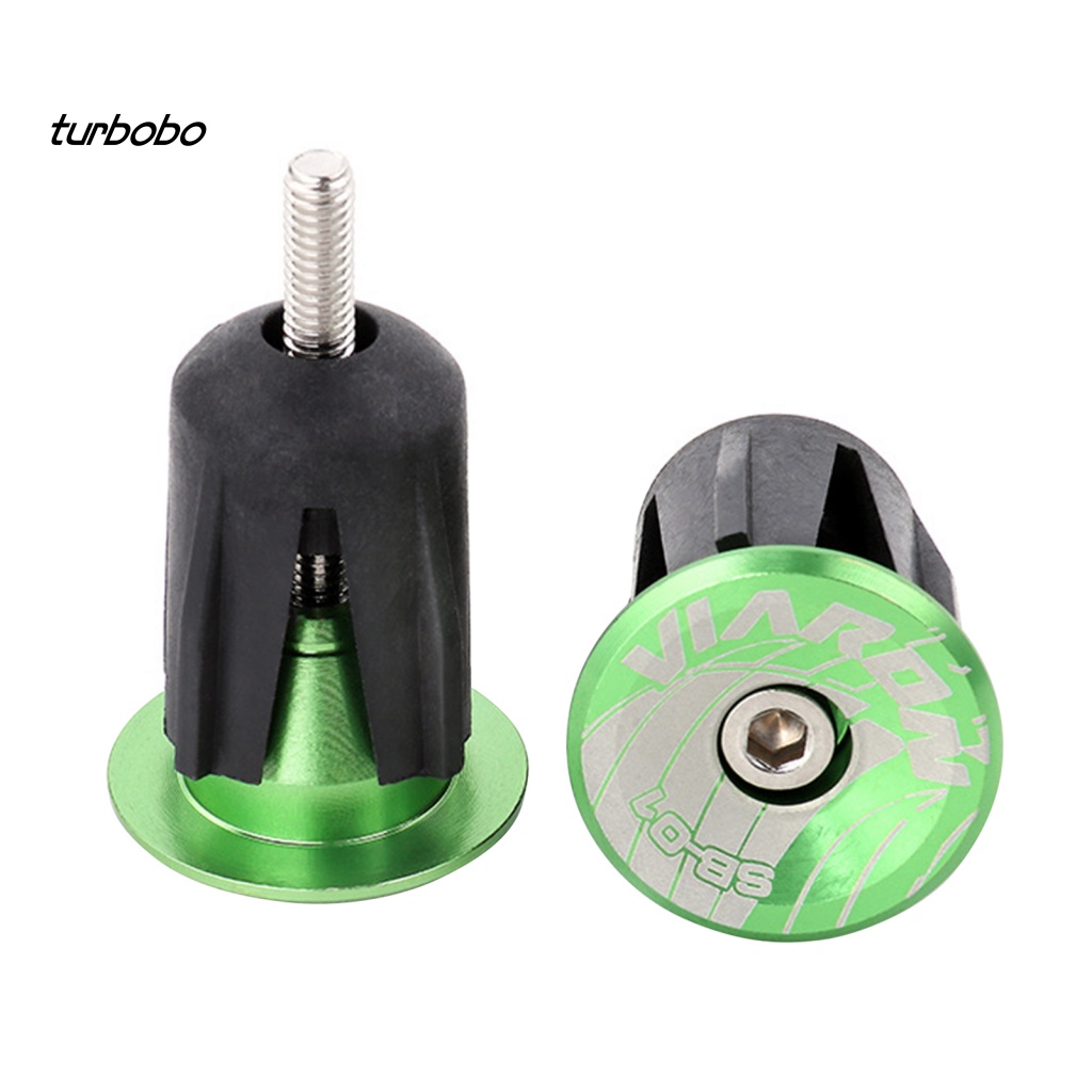 Set 2 Nút Gắn Tay Lái Xe Đạp Leo Núi Bằng Hợp Kim Nhôm Chống Mòn Thân Thiện Với Môi Trường