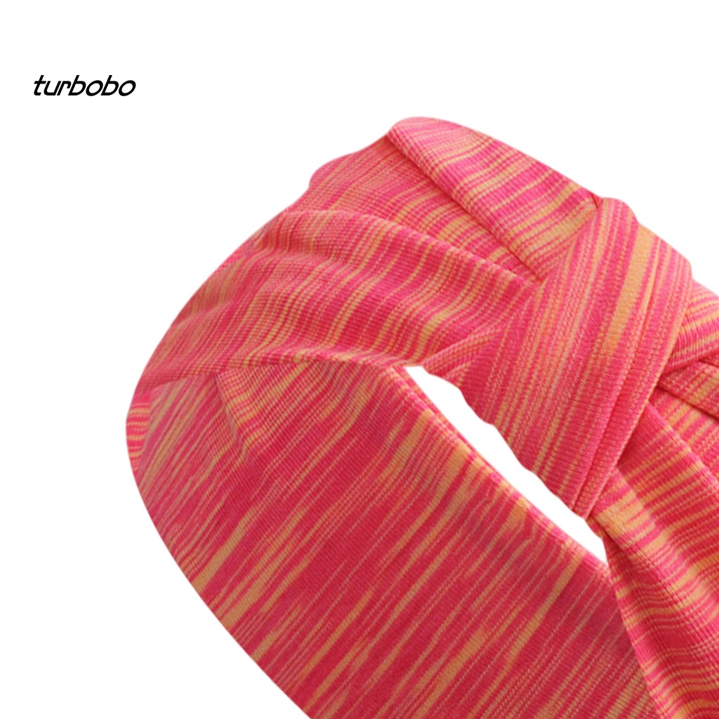 Băng Đô Co Giãn Bản Rộng Thiết Kế Thắt Nút Gọn Nhẹ Dùng Tập Yoga / Chạy Bộ