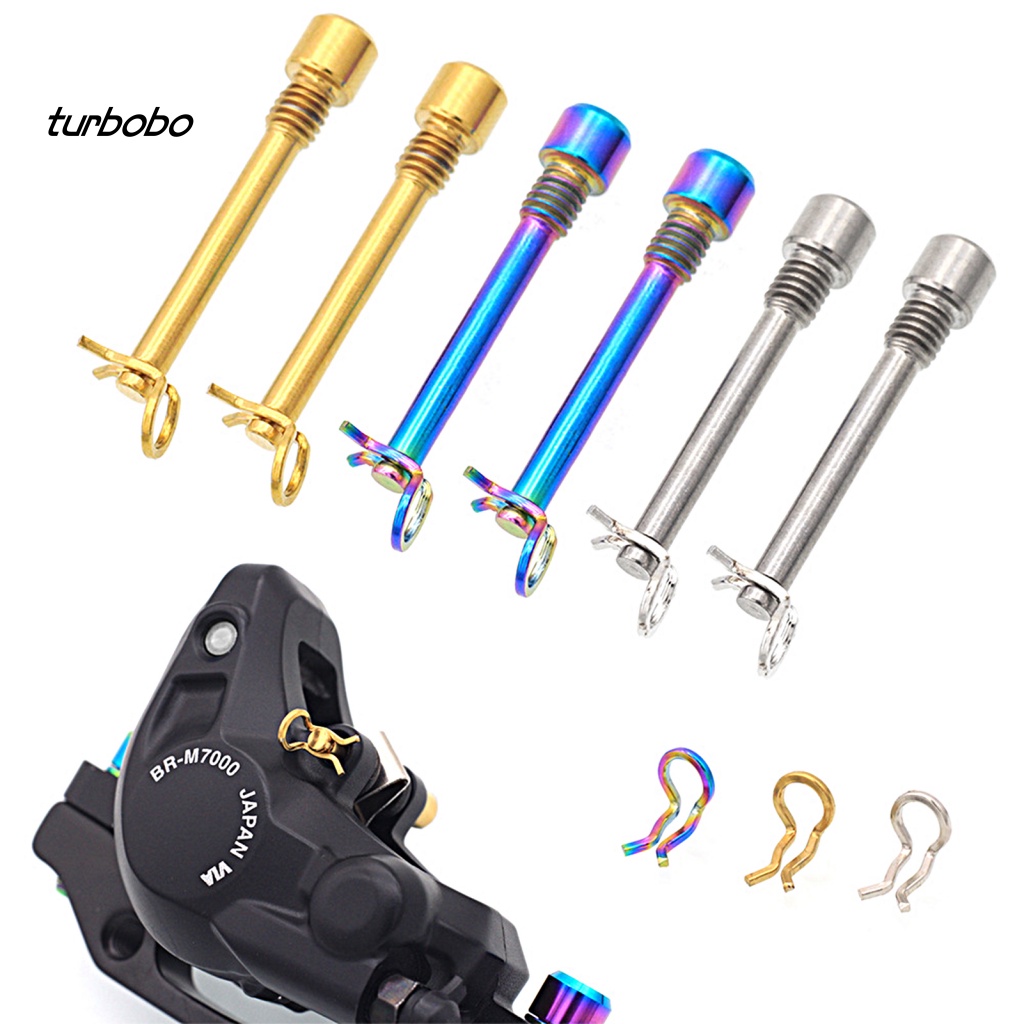 Hộp 2 Phụ Kiện Cố Định Phanh Đĩa Xe Đạp Mạ Điện Chất Lượng Cao