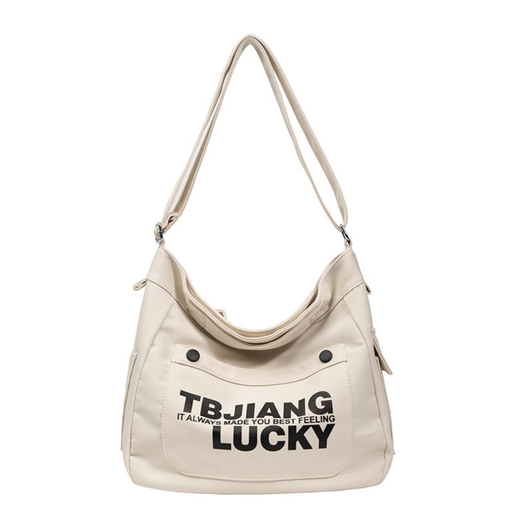 KENT1 Dây Nylon Nylon Đeo Vai Chất Lượng Cao ​Túi Đeo Chéo Sức Chứa Lớn Màu Đen / Trắng Thời Trang Cho Nữ