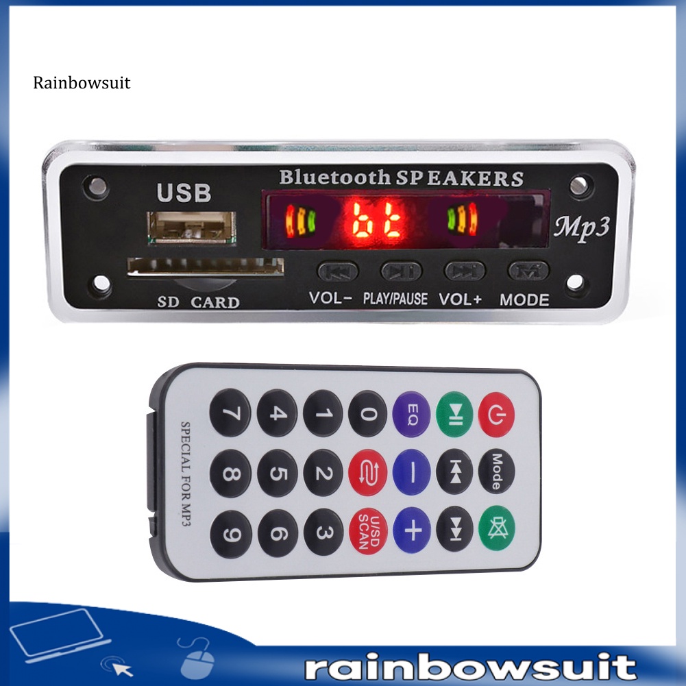 Mô Đun Giải Mã MP3 FM Radio Kỹ Thuật Số Không Dây Bluetooth Cho Loa Xe Hơi