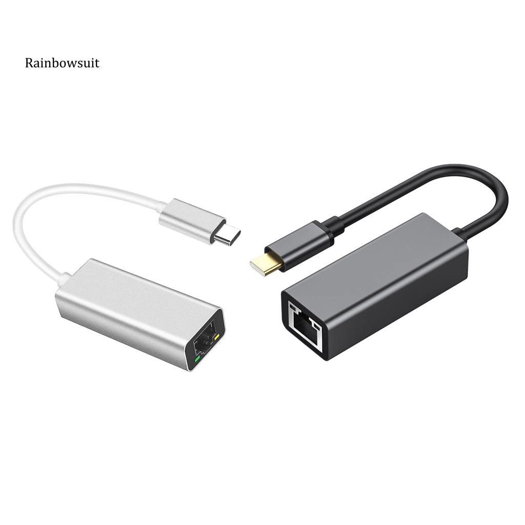 Cáp Chuyển Đổi Thẻ Mạng Lan Type-C Sang RJ45 Dài 100M Chống Nhiễu Cho MacBook