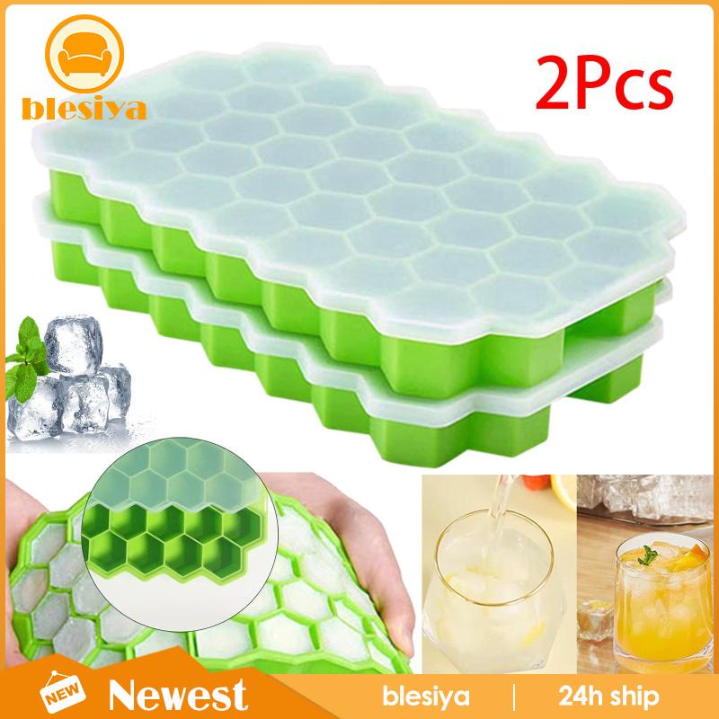 Set 2 Khay Silicone Làm Đá Viên / Sô Cô La / Nước Ép Có Thể Tái Sử