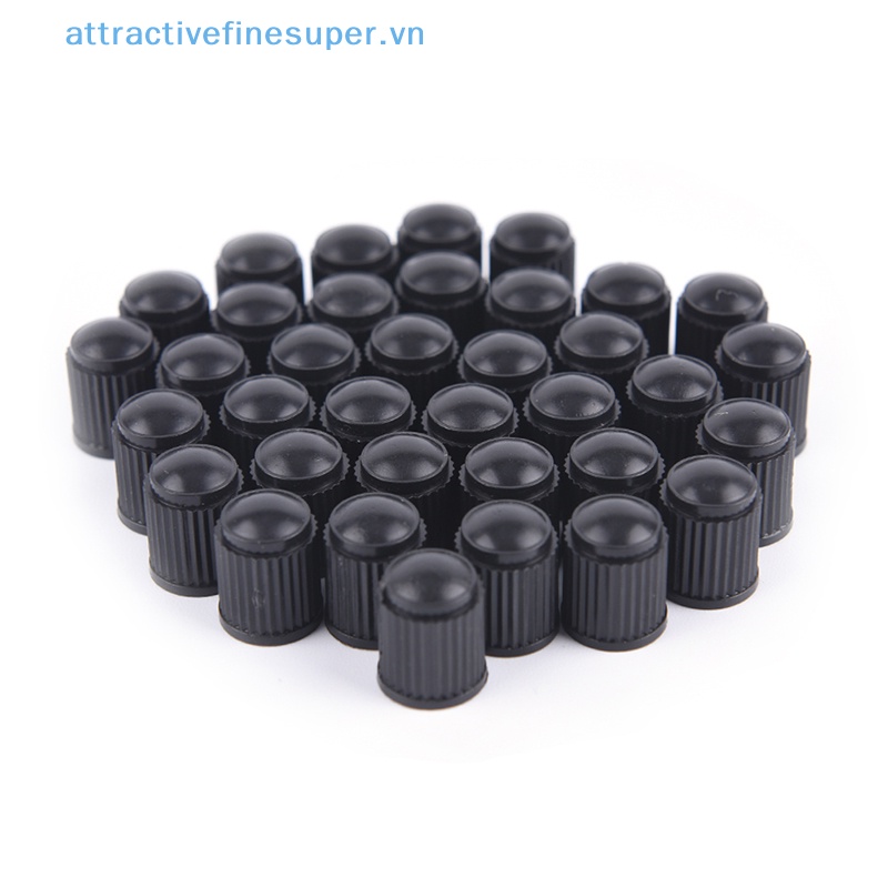 100 Nắp Nhựa Đen Đậy Van Bánh Xe Đạp, Xe Hơi