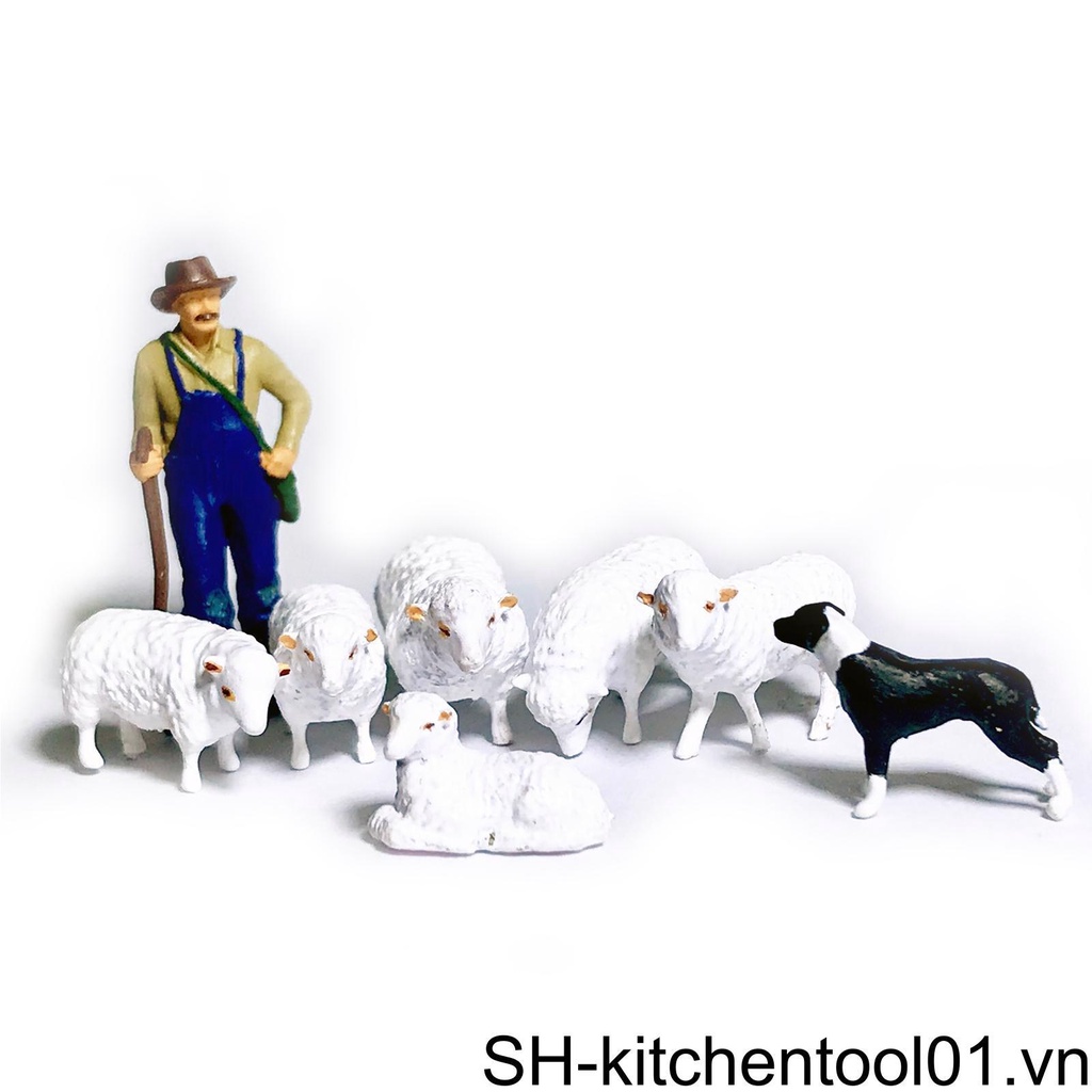 Mô Hình Đồ Chơi Nông Trại Bằng Nhựa Resin Tỉ Lệ 1: 87