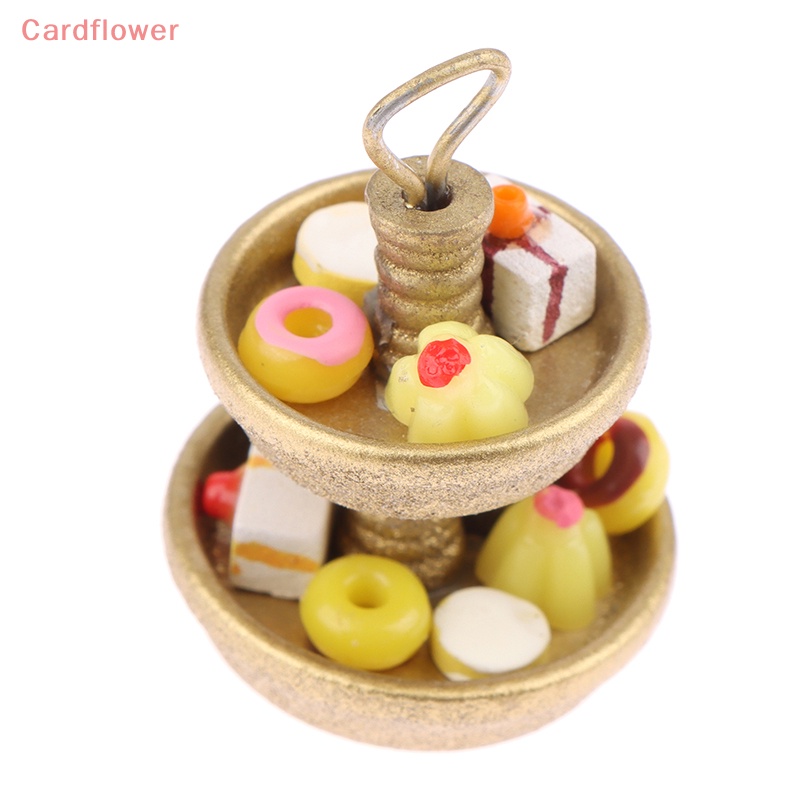 Khay Đựng Bánh Tráng Miệng Hai Tầng Trang Trí Nhà Búp Bê 1: 12 Mới