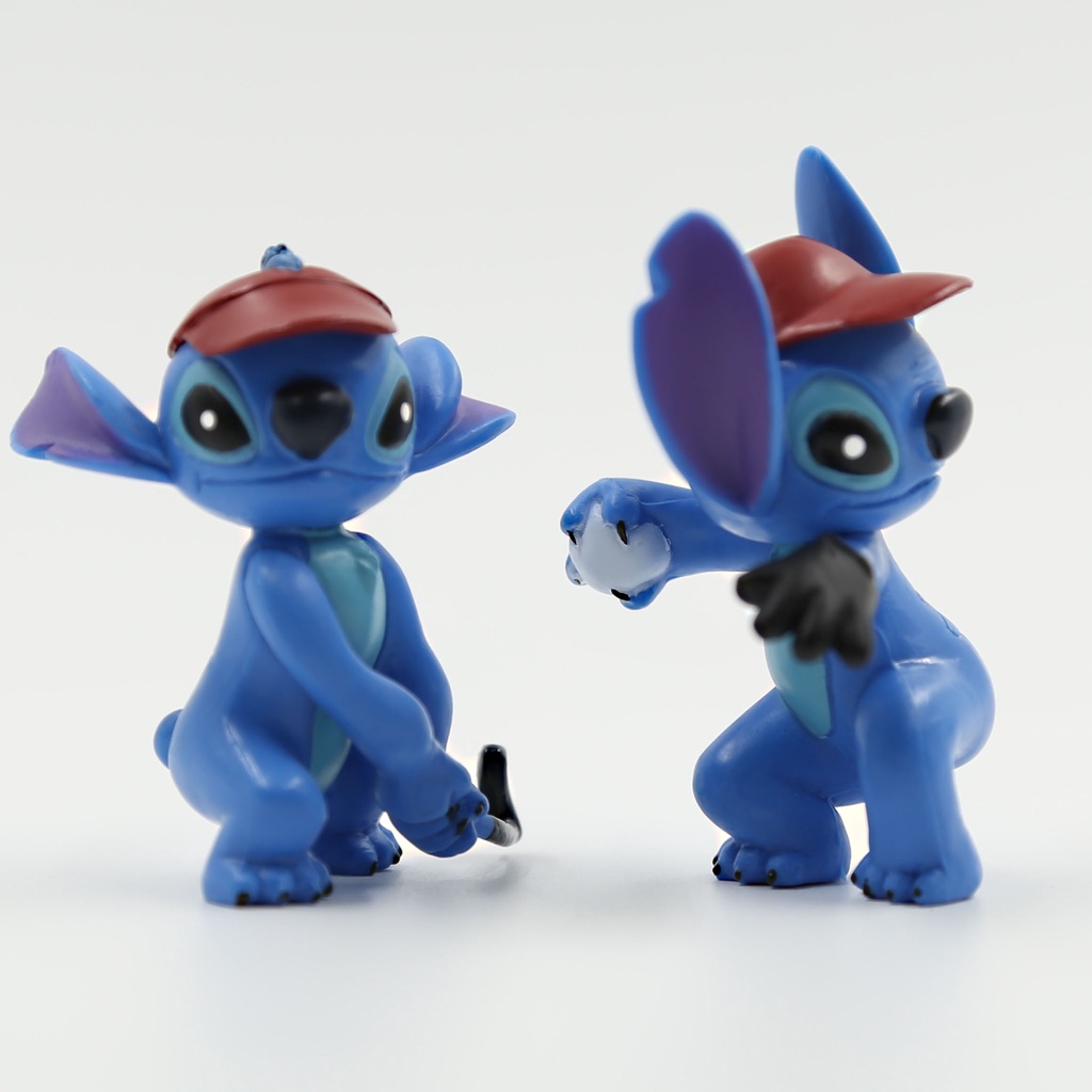 Set 8 Mô Hình Nhân Vật Stitch Dễ Thương Bằng PVC