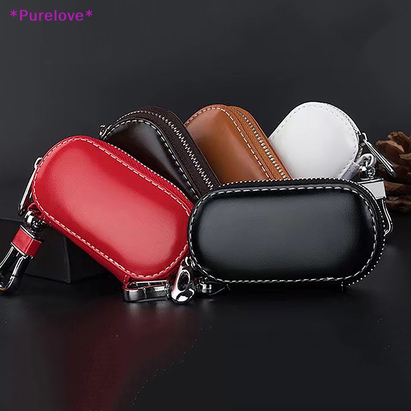 Ví Da Đựng Chìa Khóa Xe Hơi Có Khóa Kéo Tiện Dụng Cho Nam Và Nữ Mới