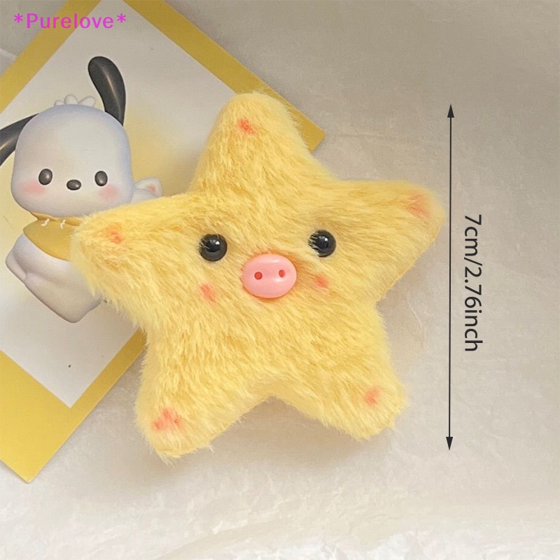 Kẹp Tóc Hình Ngôi Sao Phối Lông Xù Đáng Yêu Cho Bé Gái Mới