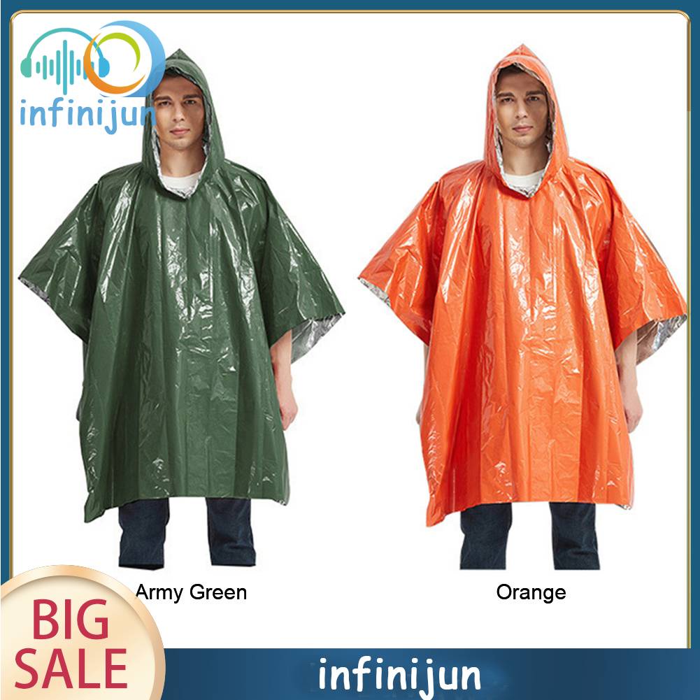 Áo Mưa Khẩn Cấp Bằng Màng Nhôm Đa Năng Tiện Dụng Cho Người Lớn