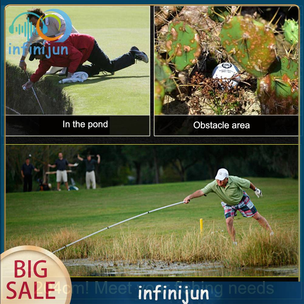 Dụng Cụ Nhặt Bóng Golf 8 Đoạn Bằng Thép