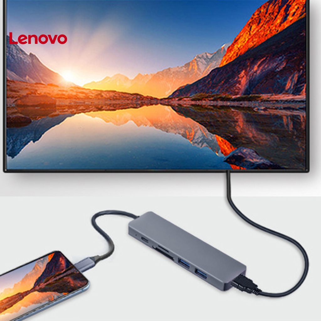 Cáp Chuyển Đổi Cổng Type-C Sang HDMI 6 Trong 1 Hình Hoa Hướng Dương Cho Máy Chiếu