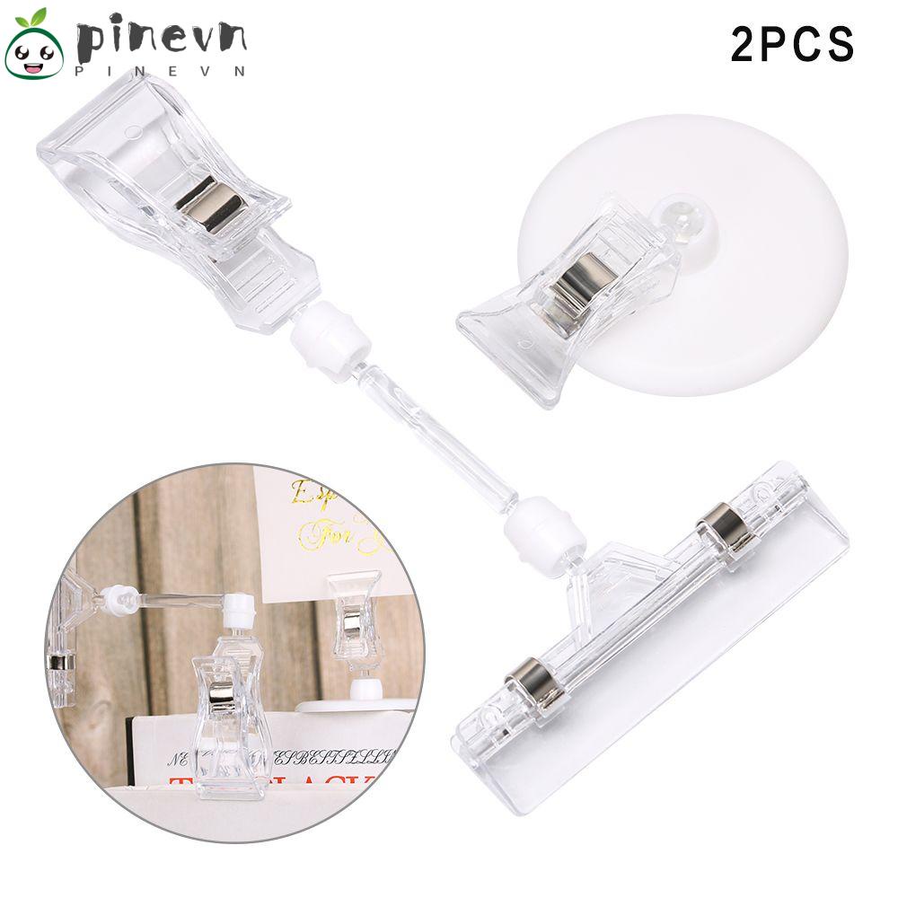 PINEVN Set 2 Giá Đỡ Trưng Bày Kẹp Đôi Bằng Nhựa Tiện Dụng Cho Tr