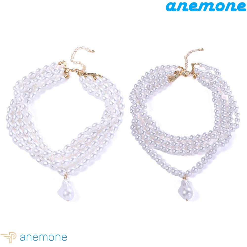 ANEMONE Vòng cổ Hợp Kim Phong Cách Baroque Thời Trang Cho Nữ