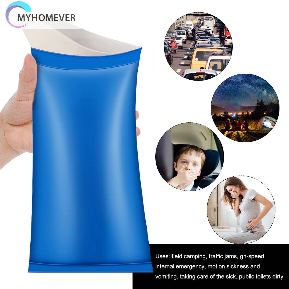 Túi Đi Vệ Sinh Khẩn Cấp 600ML Sử Dụng Một Lần Tiện Lợi