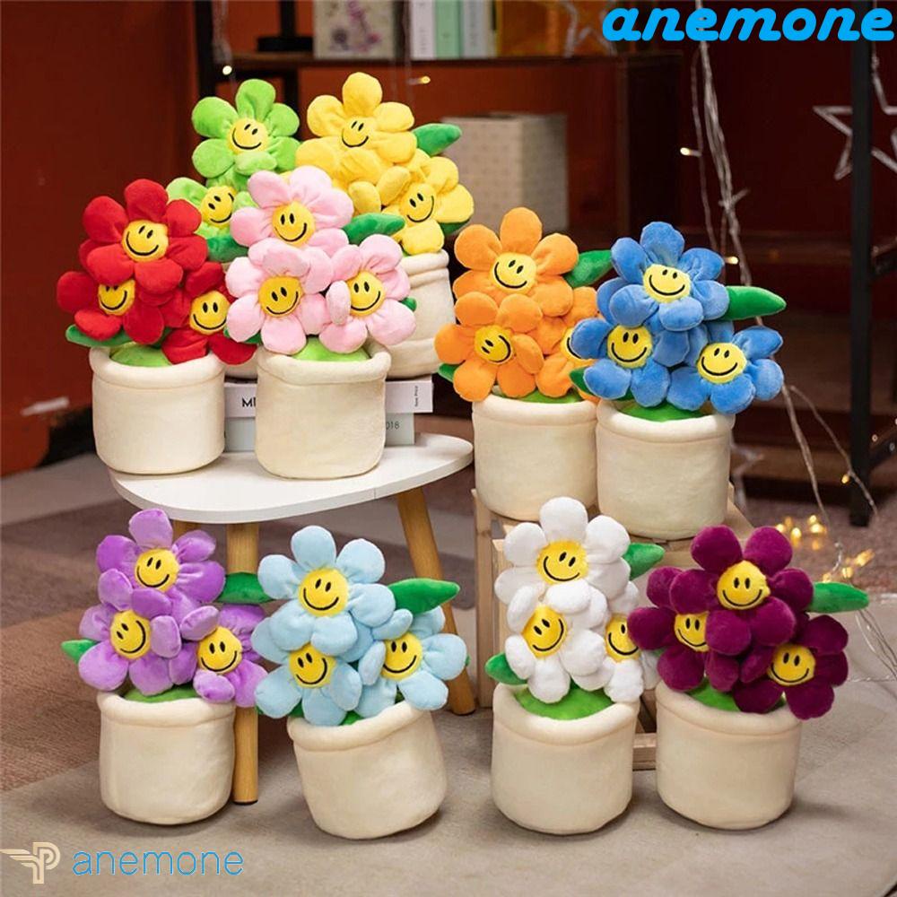ANEMONE Đồ chơi nhồi bông Hình Hoa Hướng Dương Hoạt Hình Đáng Yêu