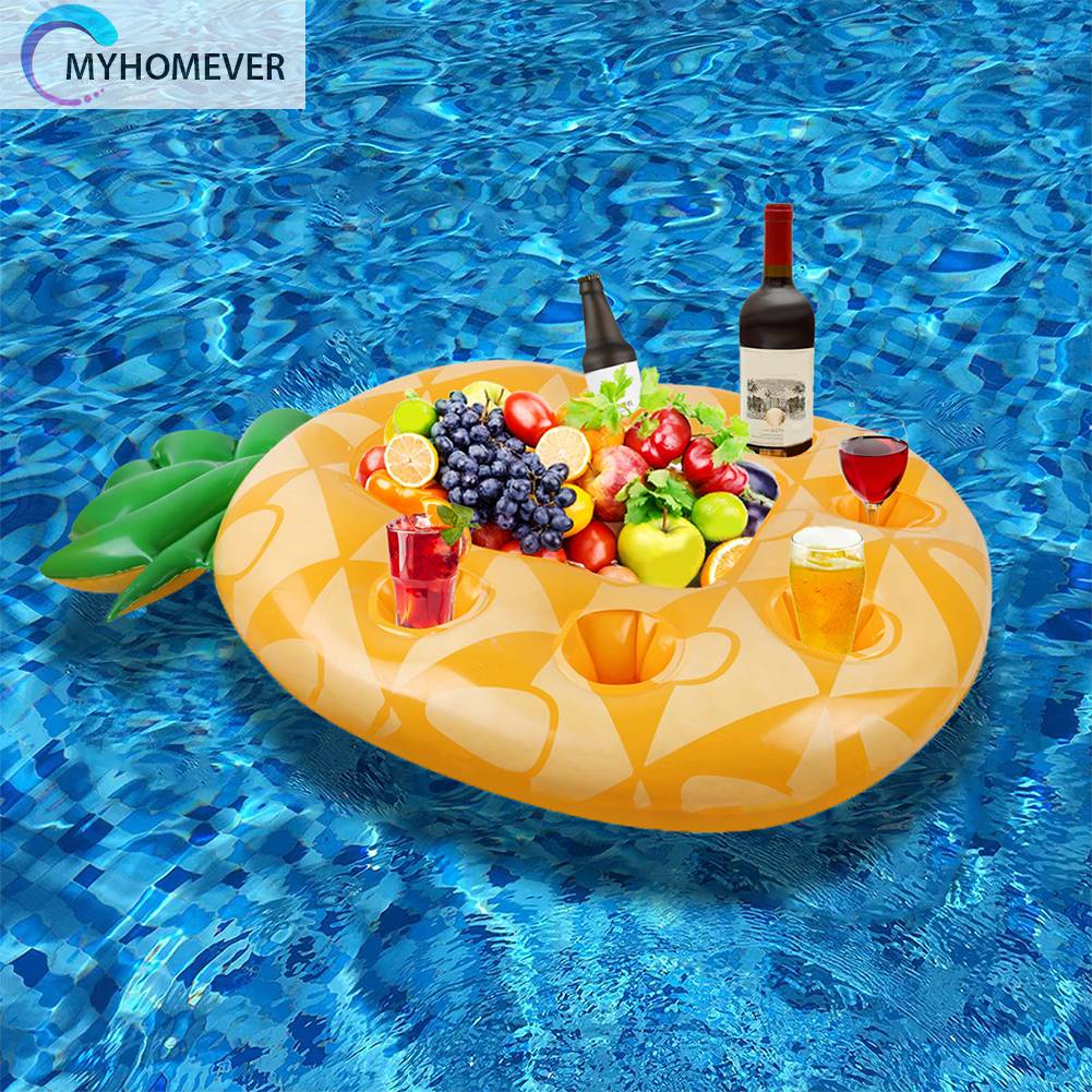 Phao Giá Đỡ Cốc Uống Bia Nổi Trên Mặt Nước Bằng PVC Dành Cho Gia Đình Bạn