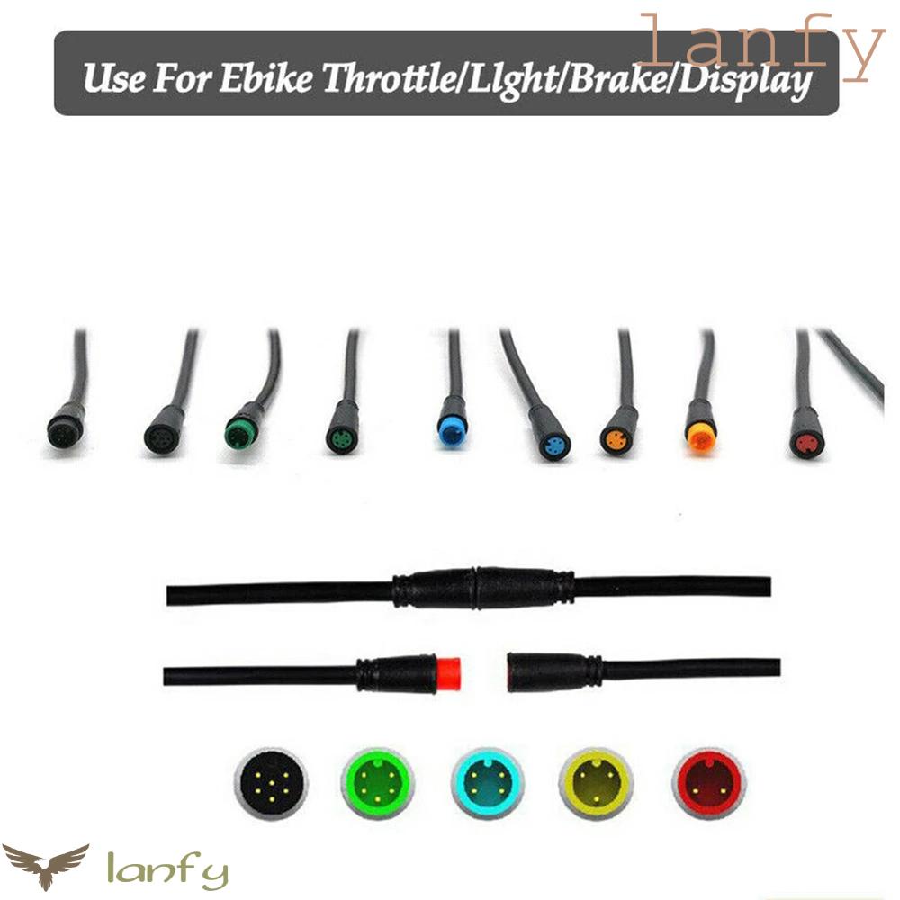 LANFY Dây Cáp Kết Nối Chuyển Đổi E-Bike 2 3 4 5 6 Pin Chống Thấm Nước