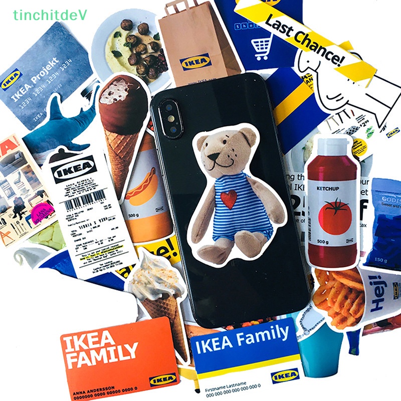 [TinchitdeV] Set 40 Miếng Dán Trang Trí Laptop Hành Lý Xe Hơi Vui Nhộn