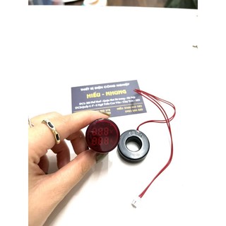 ( Loại tốt) Đèn báo pha hiển thị Volt & Ampe AD16-22VA